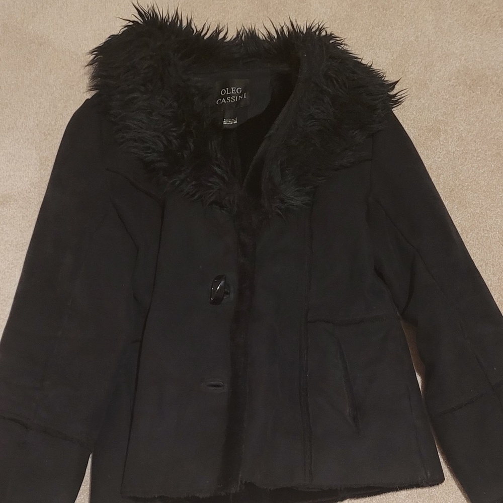 Oleg Cassini Suede Jacket (women M)